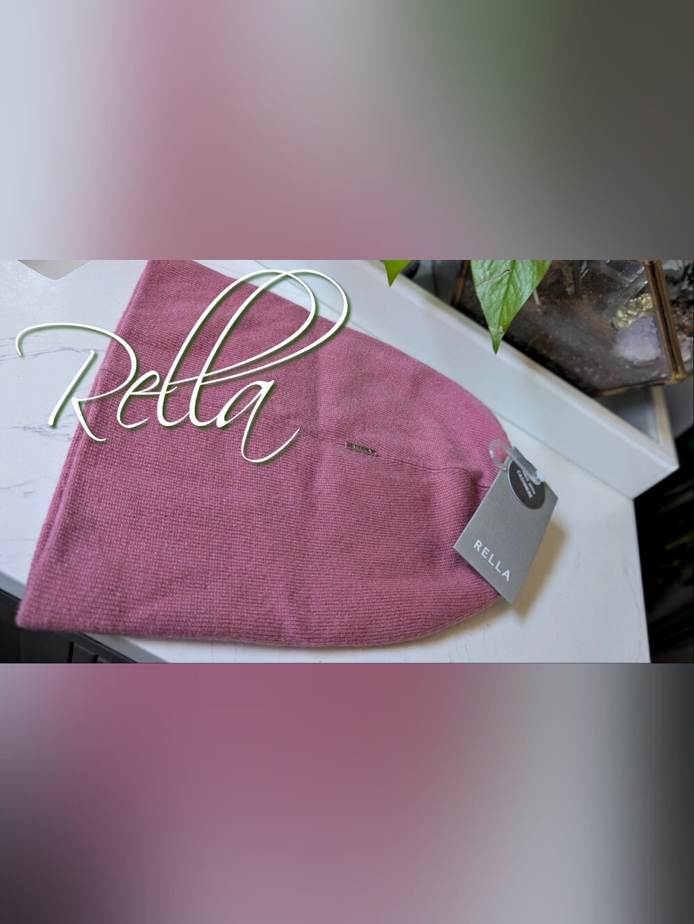 Rella Pink Cashmere (5%) Blend Winter Tuque NWT